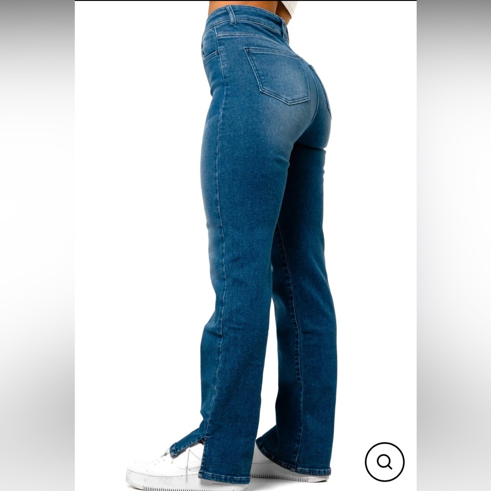 FITJEANS straight leg in azure blue - size XS